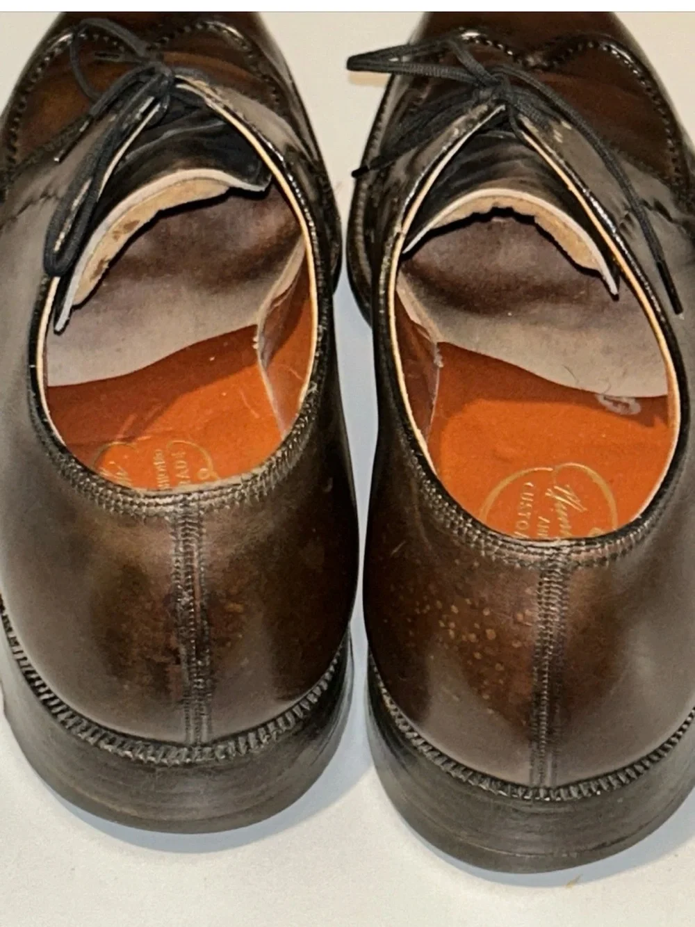 Nunn Bush ankle fashioned custom grade Men's Brown Leather Dress Shoes 10.5